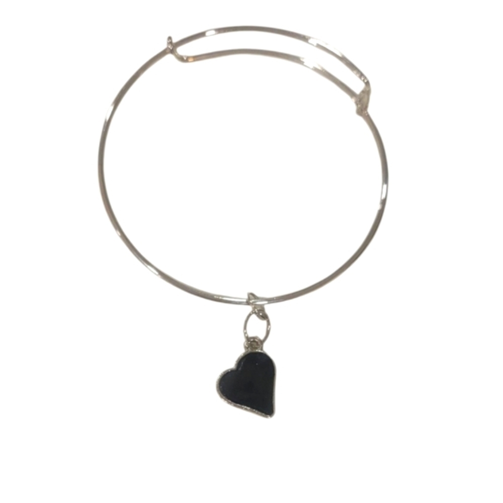 Silver Heart Charm Bracelet - Picture 1 of 1